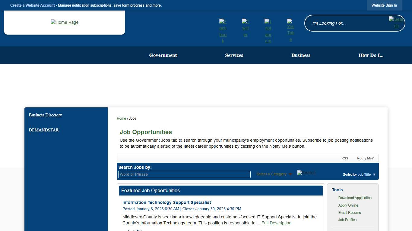Jobs • Middlesex County, VA • CivicEngage